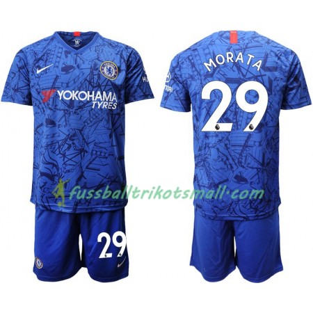 Fußballtrikots Chelsea Morata 29 Kinder 2019-2020 Kurzarm Heimtrikotsatz kaufen